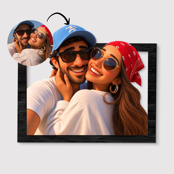 Cuadro metacrilato personalizado efecto 3D estilo Caricatura