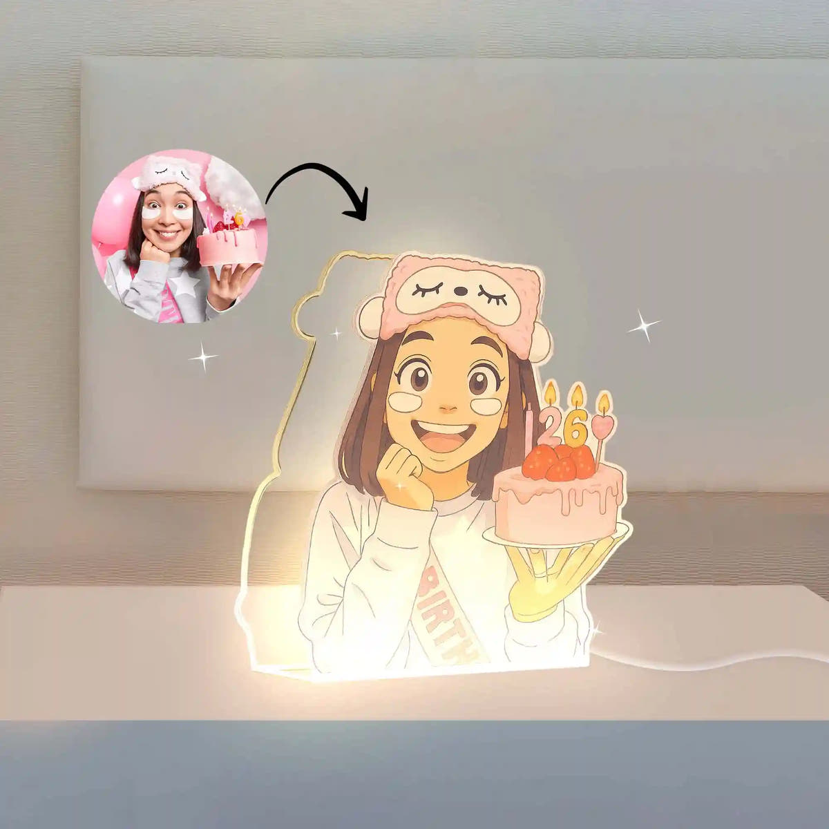 Lámpara Estilo ghibli para Cumpleaños