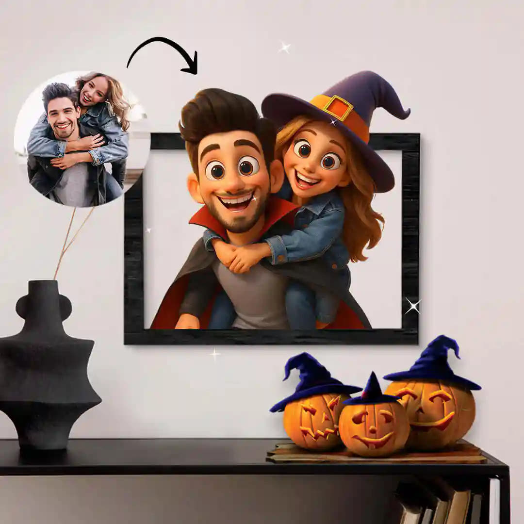 Cuadro caricatura Halloween