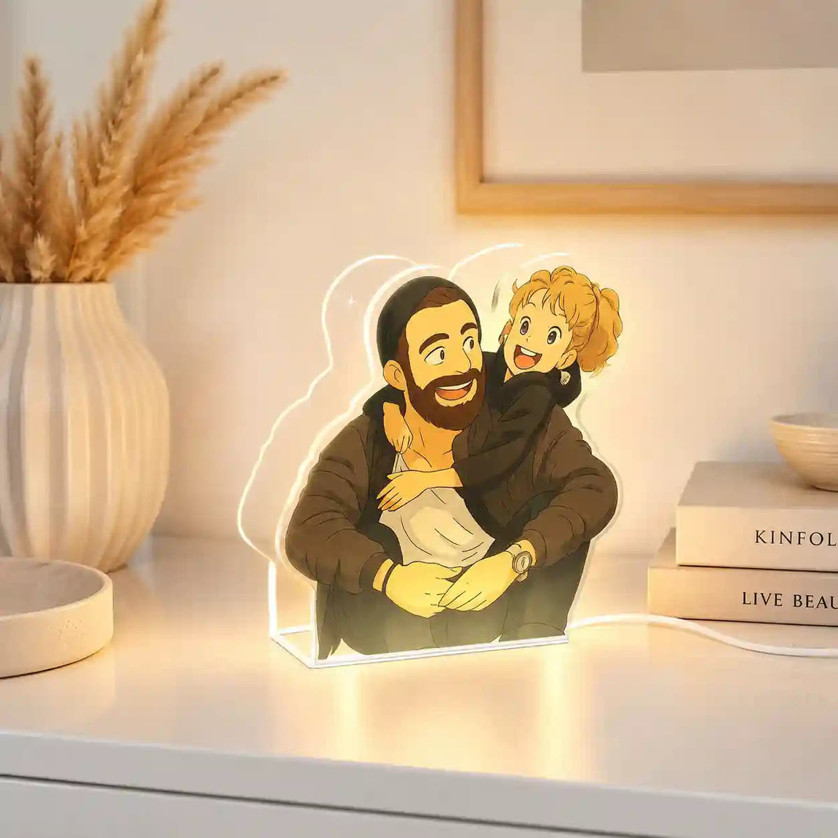 Ghibli style lamp for dad