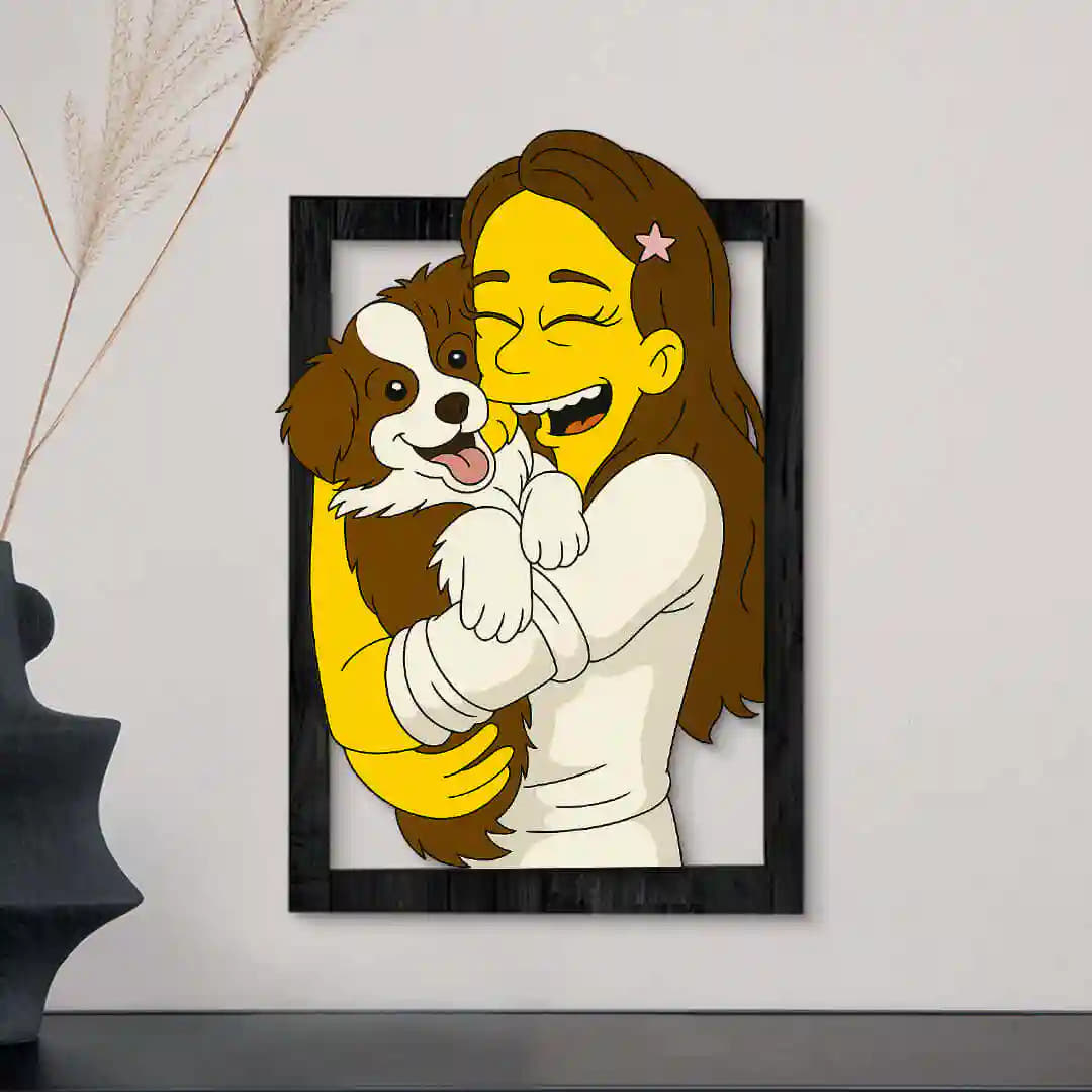 Image d'animal de compagnie du dessin animé Simpsons