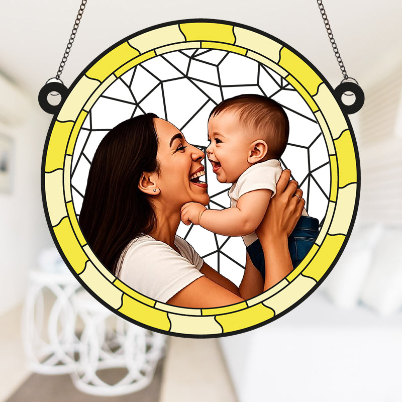 Catturasole personalizzato in vetro metacrilato per la mamma