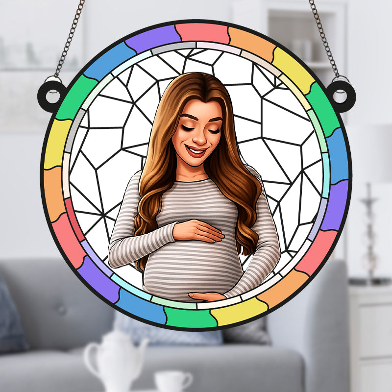 Catturasole personalizzato in vetro metacrilato per la mamma