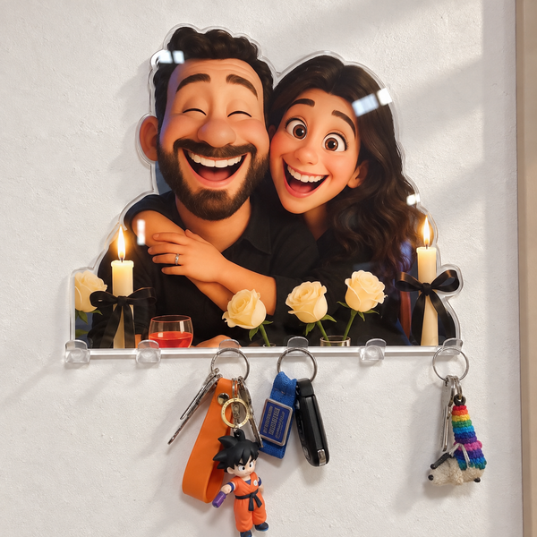Cartoon key holder for Valentine's Day