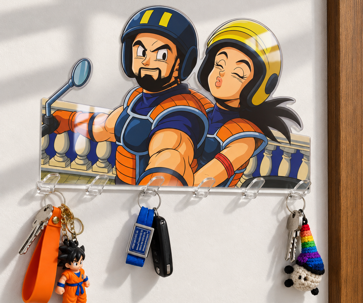 Cartoon key holder for Valentine's Day