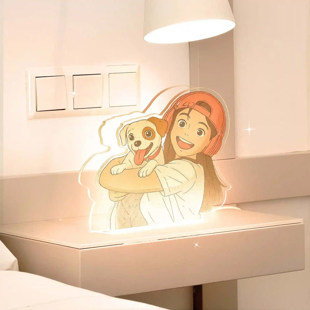 Lampe pour animaux de compagnie de style Ghibli