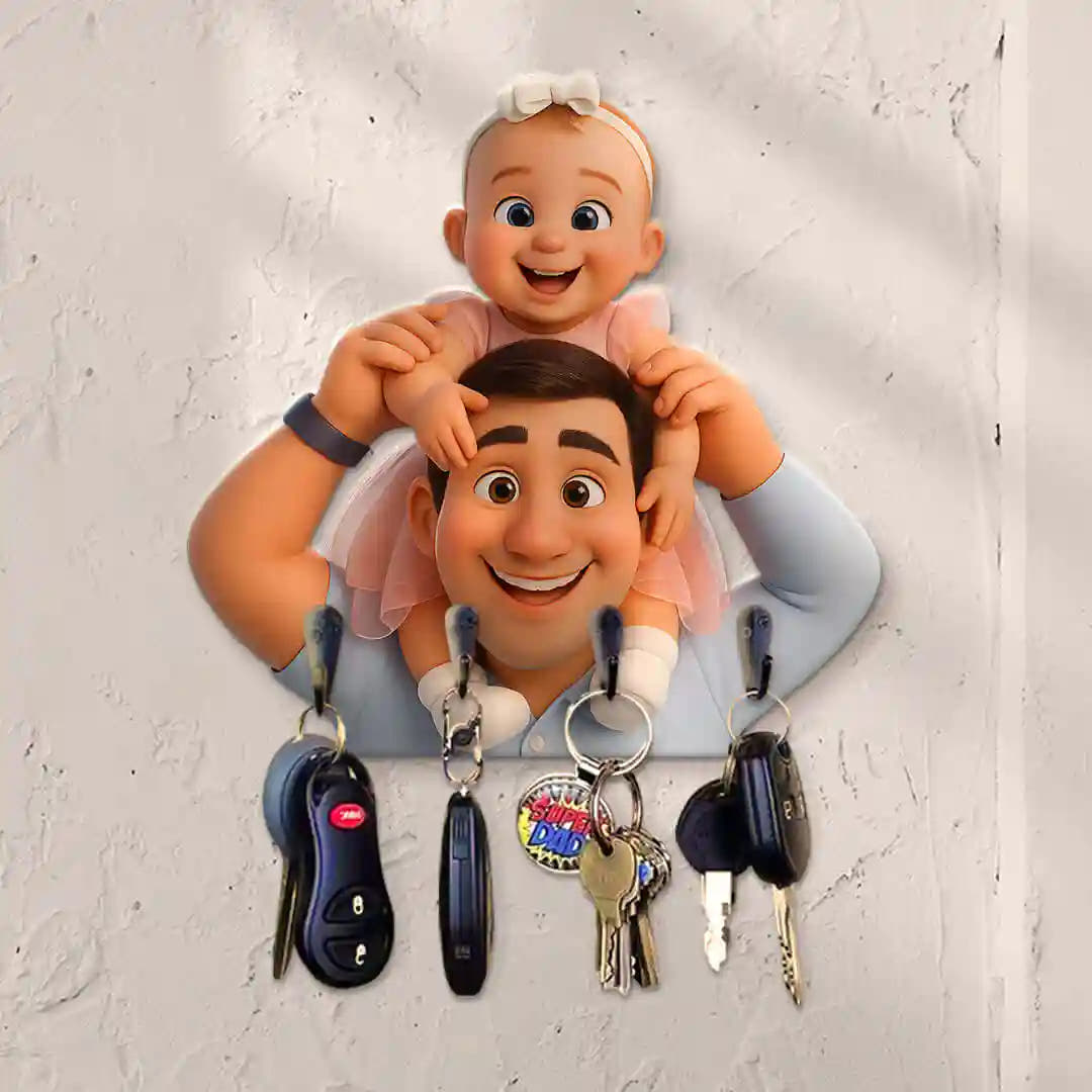 PORTE-CLÉS DE DESSIN ANIMÉ pour papa