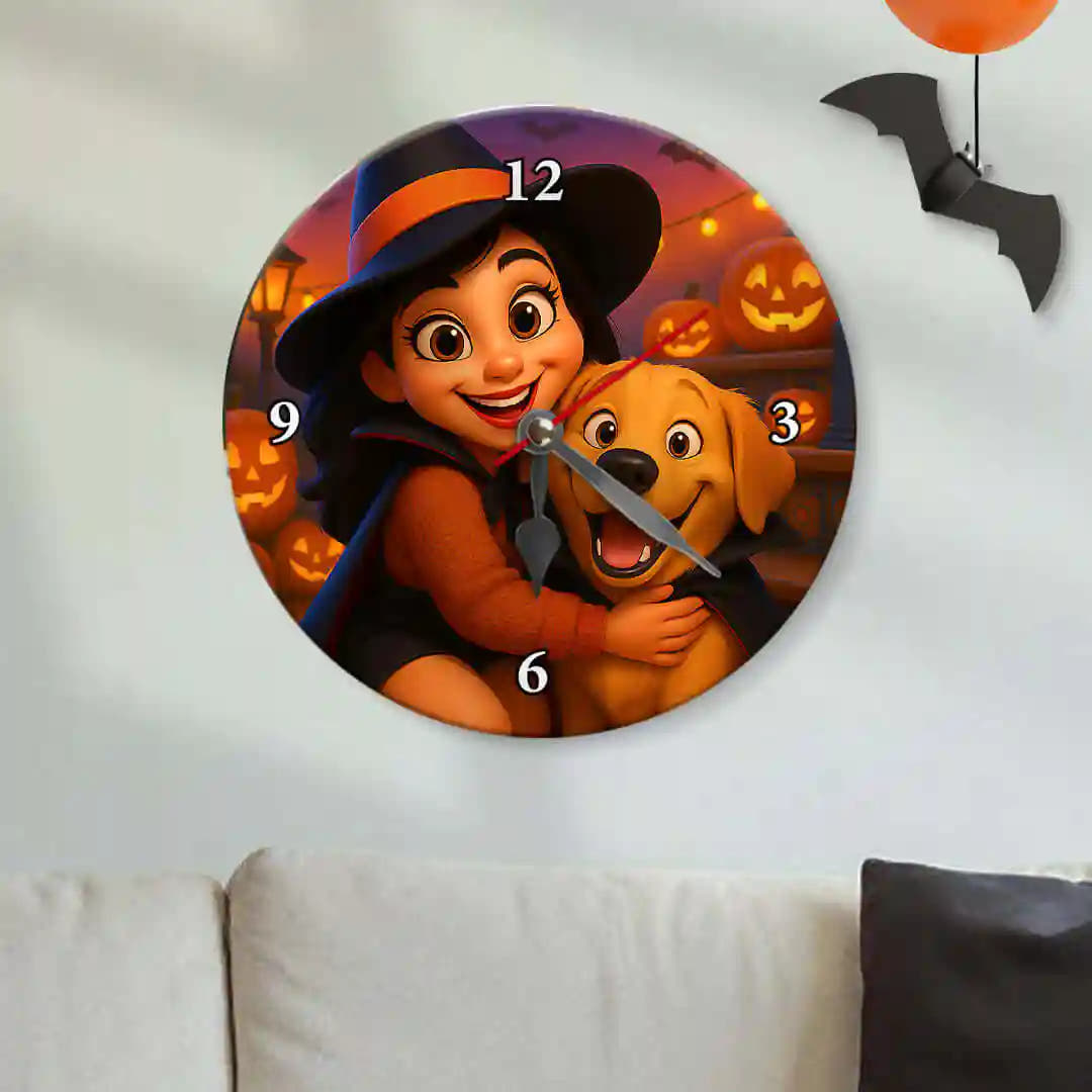 RELÓGIO ESTILO DE DESENHO ANIMADO para HALLOWEEN