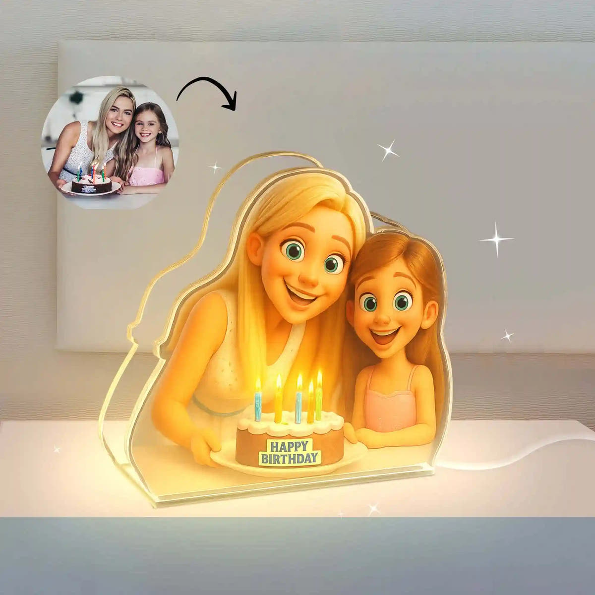 Lámpara Estilo CARICATURA para Cumpleaños