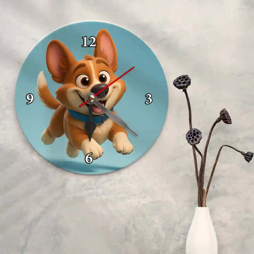 Cartoon Style clock for Pets