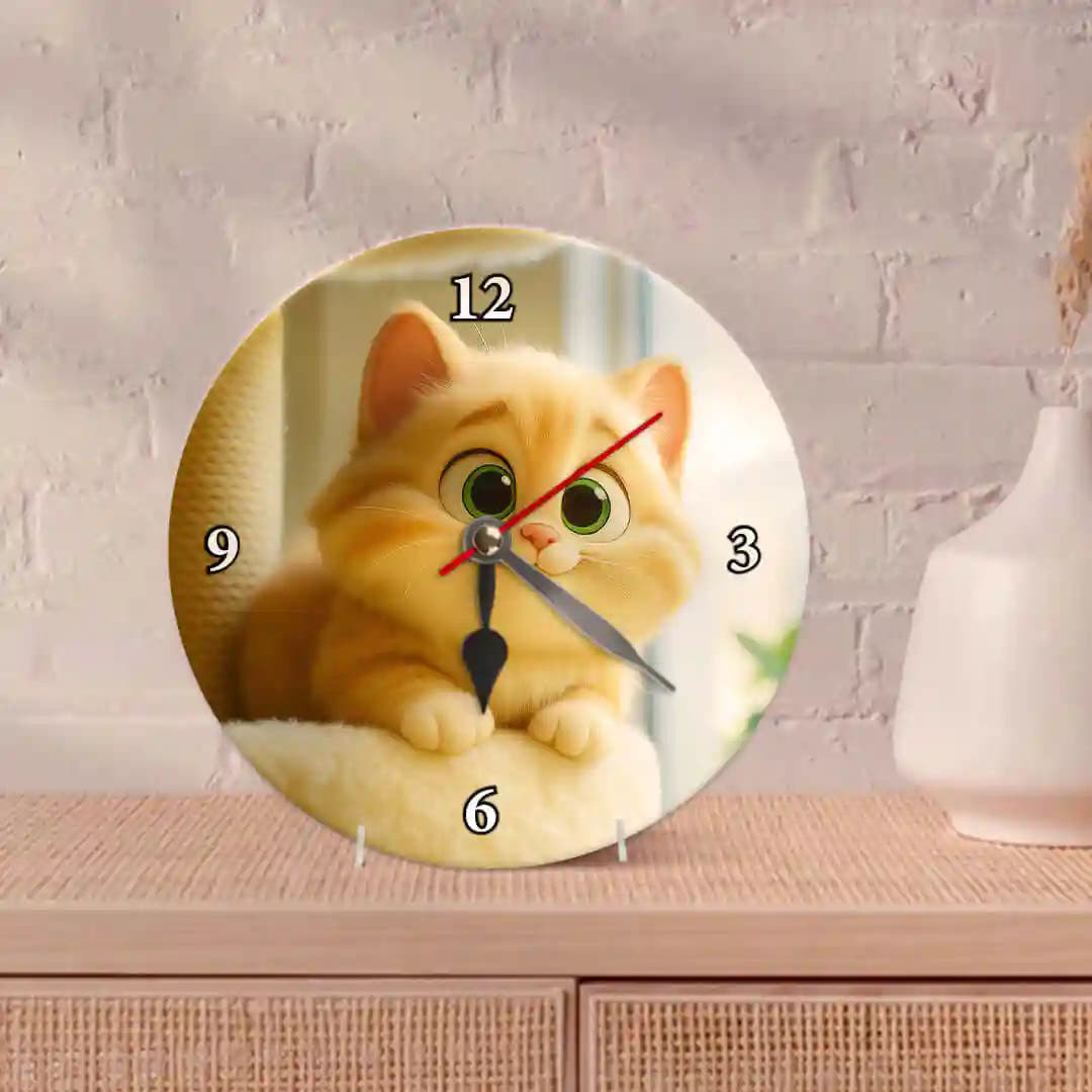 Cartoon Style clock for Pets