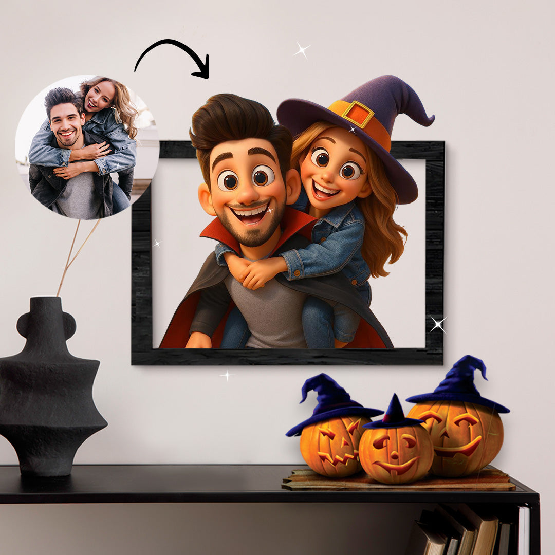 Cuadro caricatura Halloween