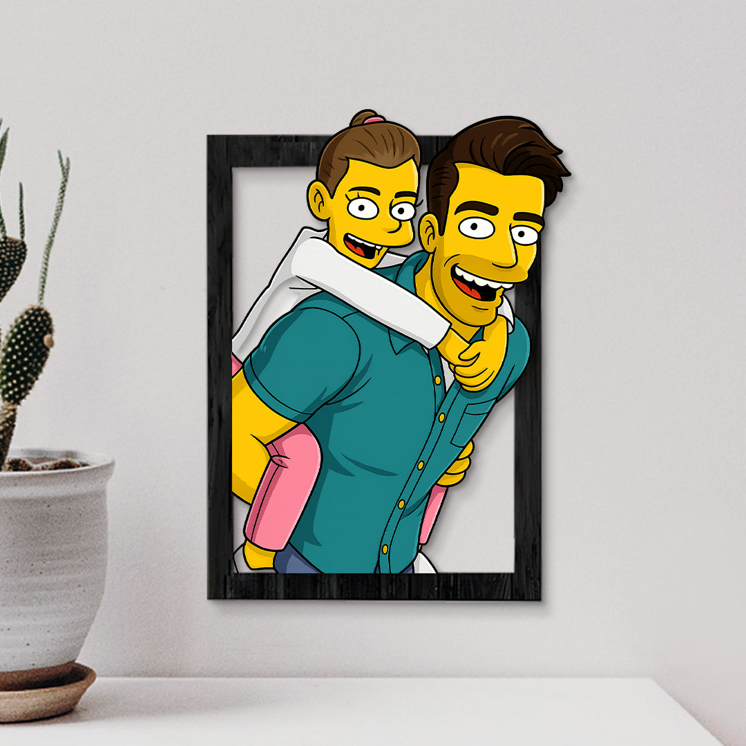 Cuadro Dibujos Animados Simpson Para Papá