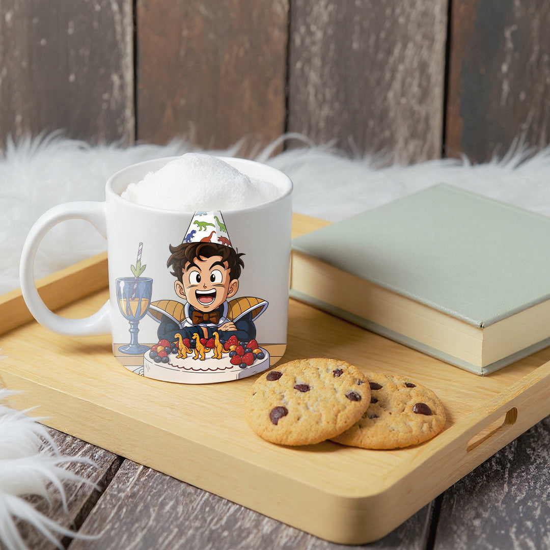 Tazza in stile DRAGONBALL per compleanni