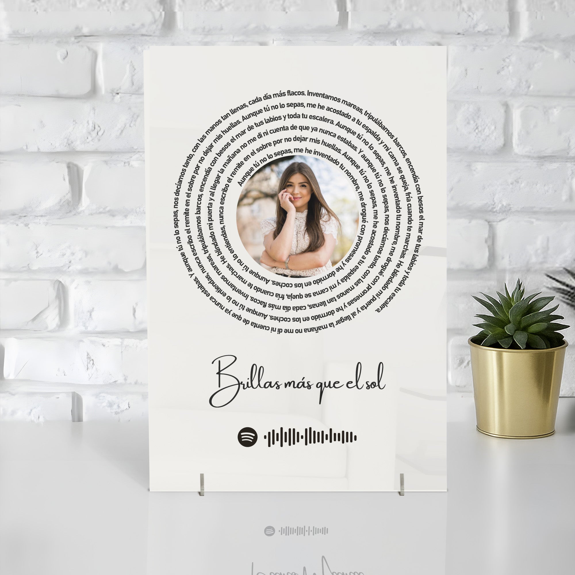 Image avec les paroles d'une chanson Spotify