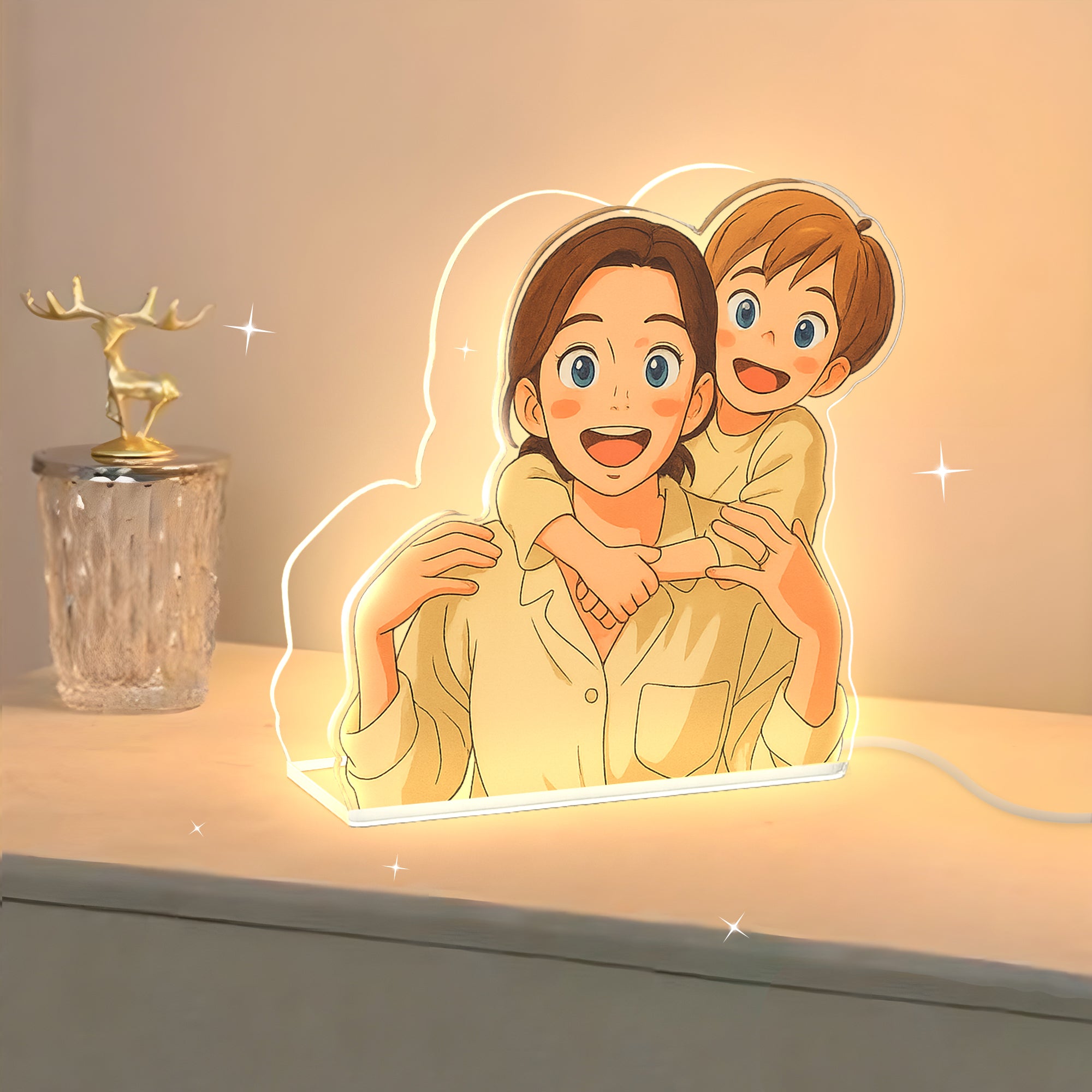 Lámpara Estilo Ghibli para mamá