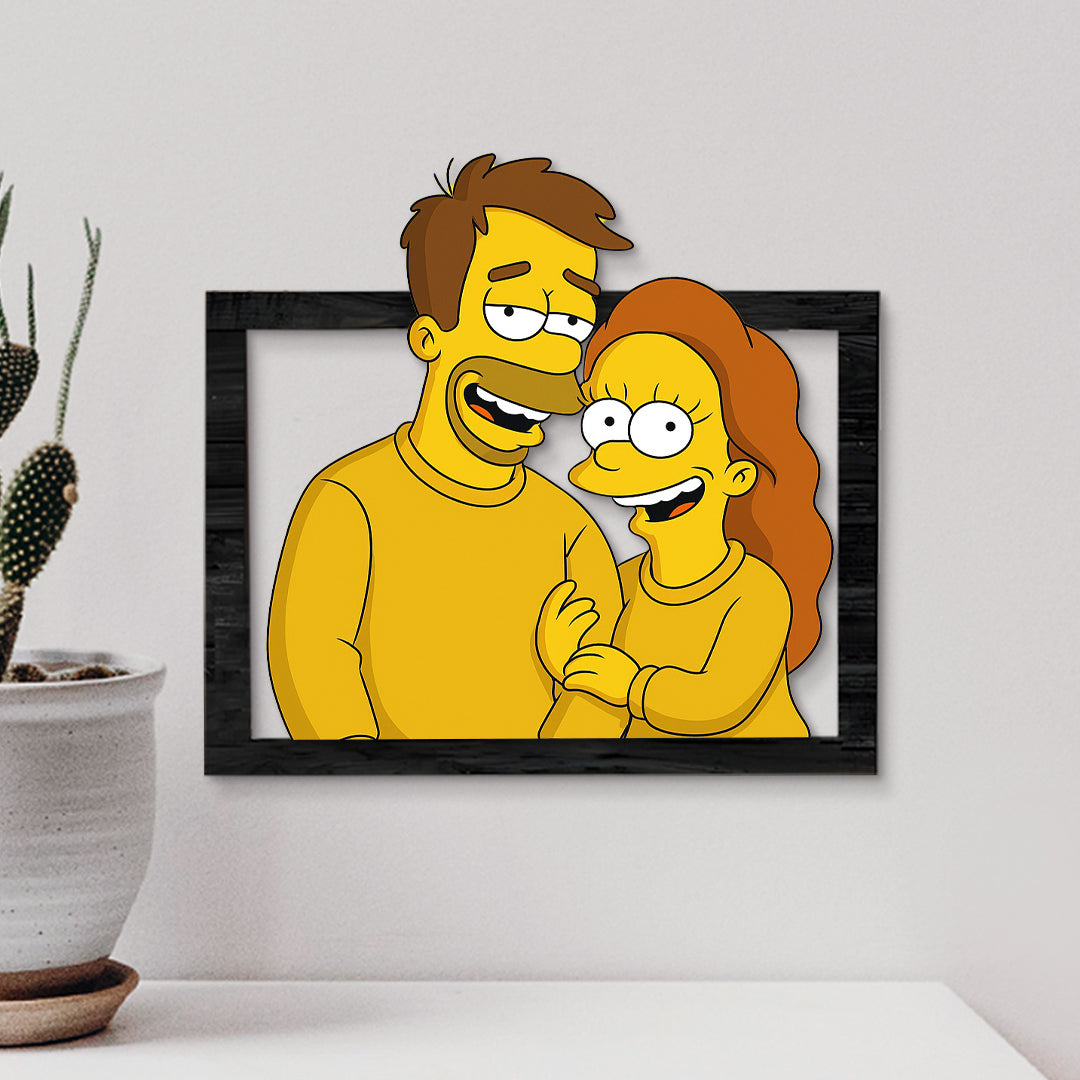 Cuadro Los Simpson para aniversarios