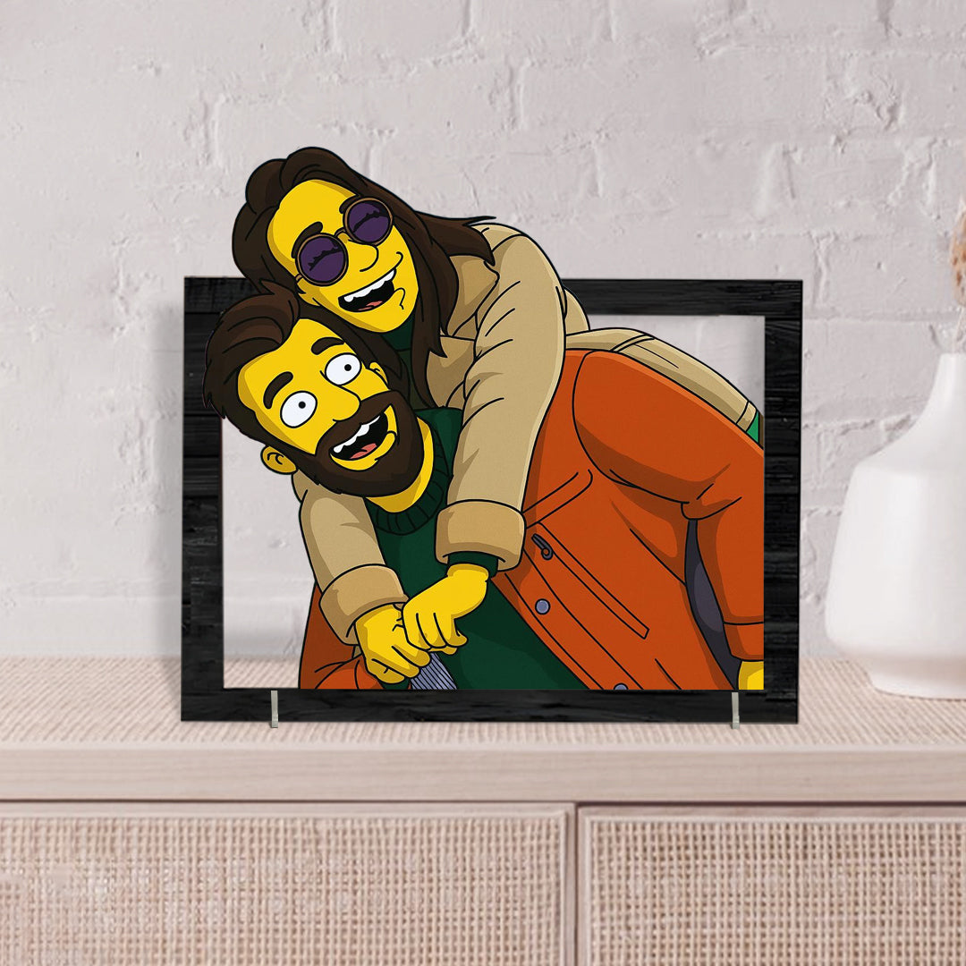 Cuadro Los Simpson para aniversarios