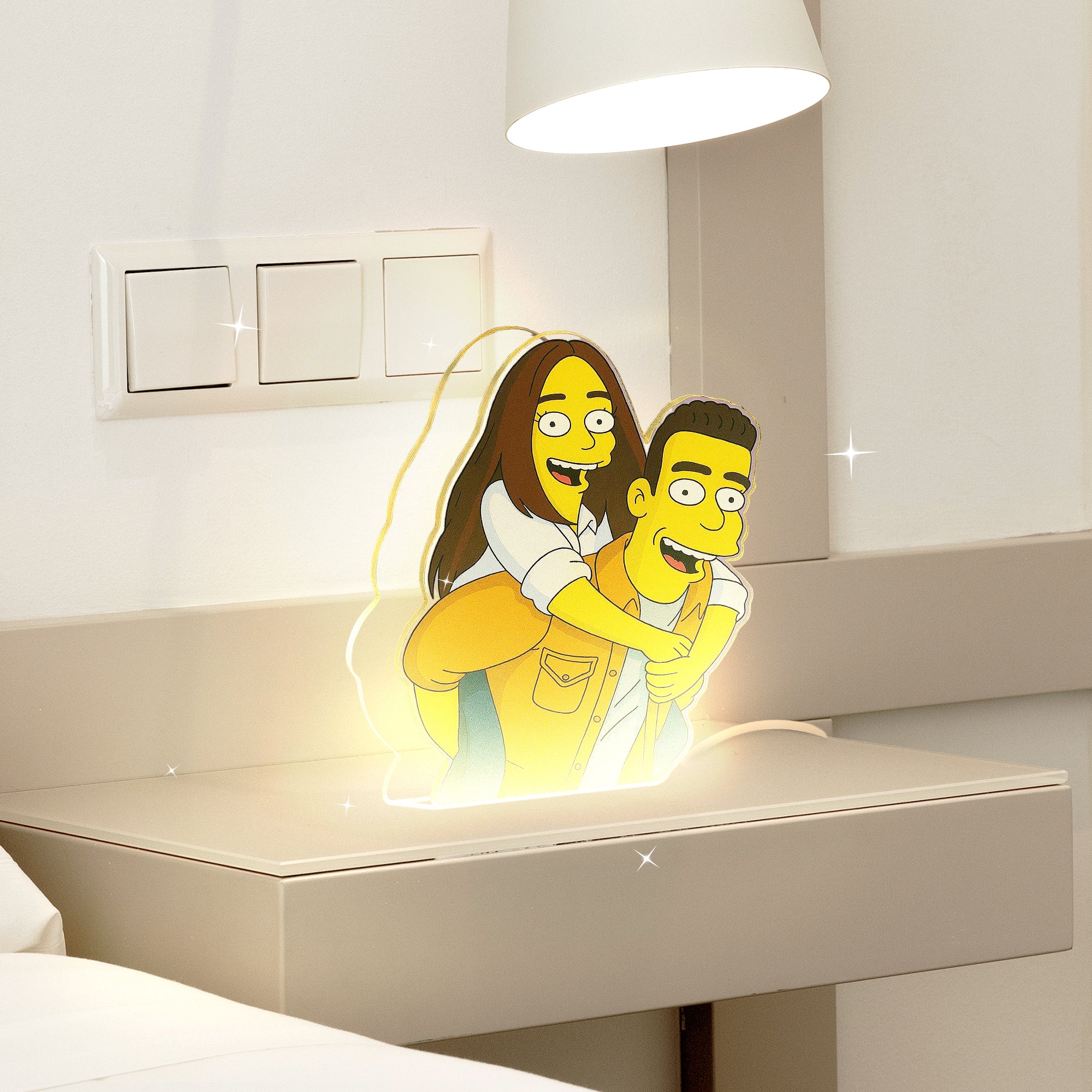 Lámpara Estilo Los Simpson para Aniversario