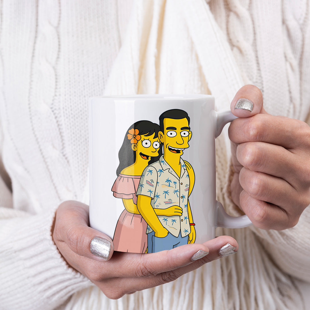Tazza in stile SIMPSONS per l'anniversario