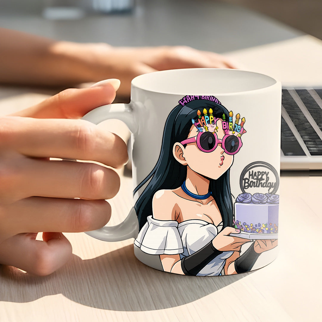 Tazza in stile DRAGONBALL per compleanni