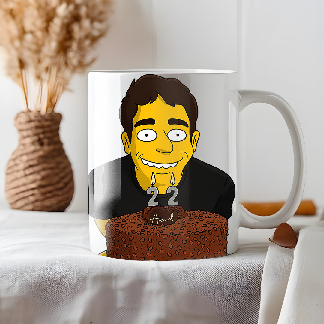 Tazza in stile SIMPSONS per compleanni