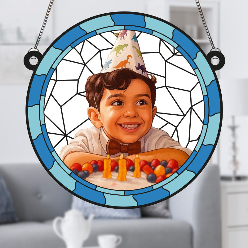 ATTRAPEUR DE SOLEIL PERSONNALISÉ EN VERRE MÉTHACRYLATE POUR ANNIVERSAIRES