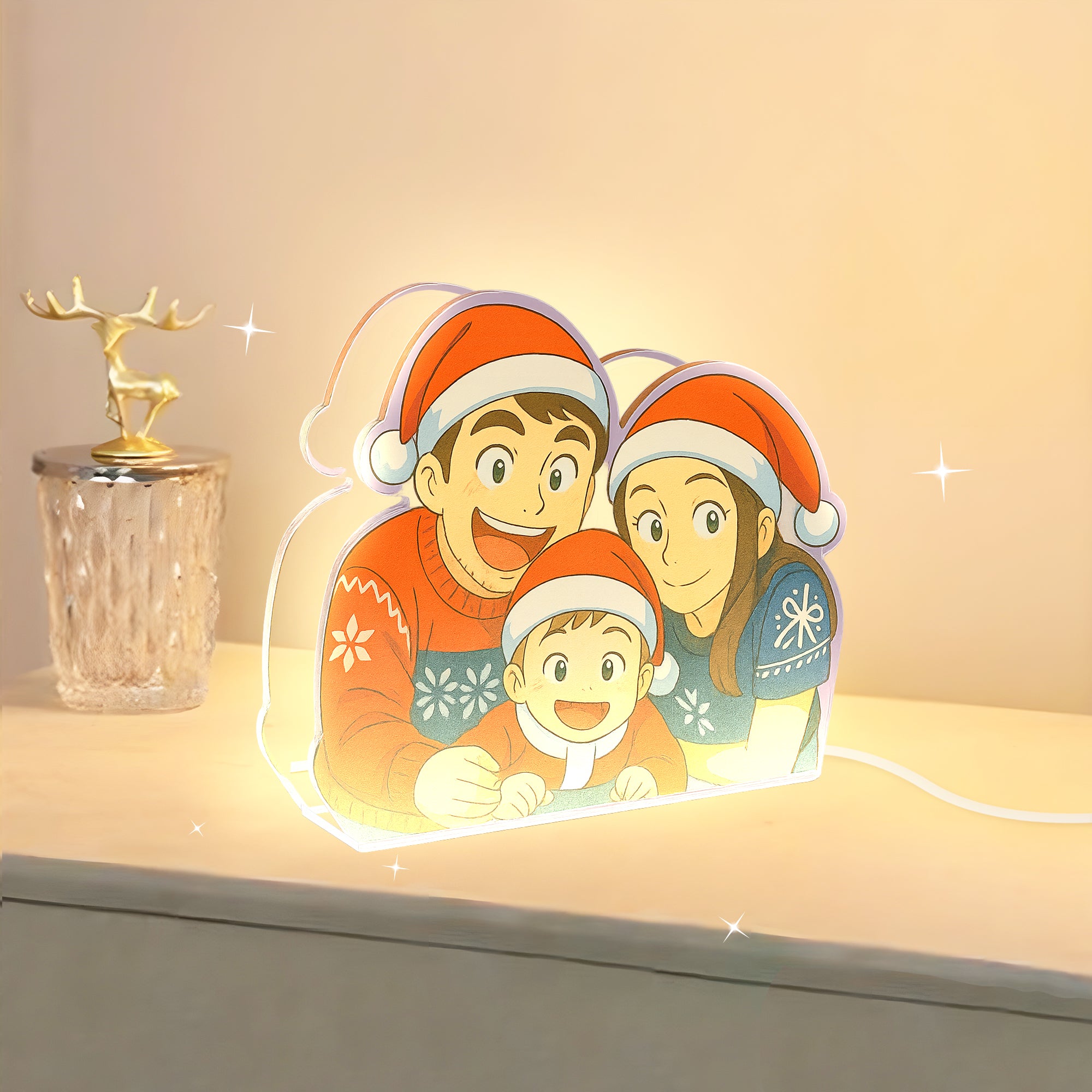 Lámpara Estilo Ghibli para Navidad
