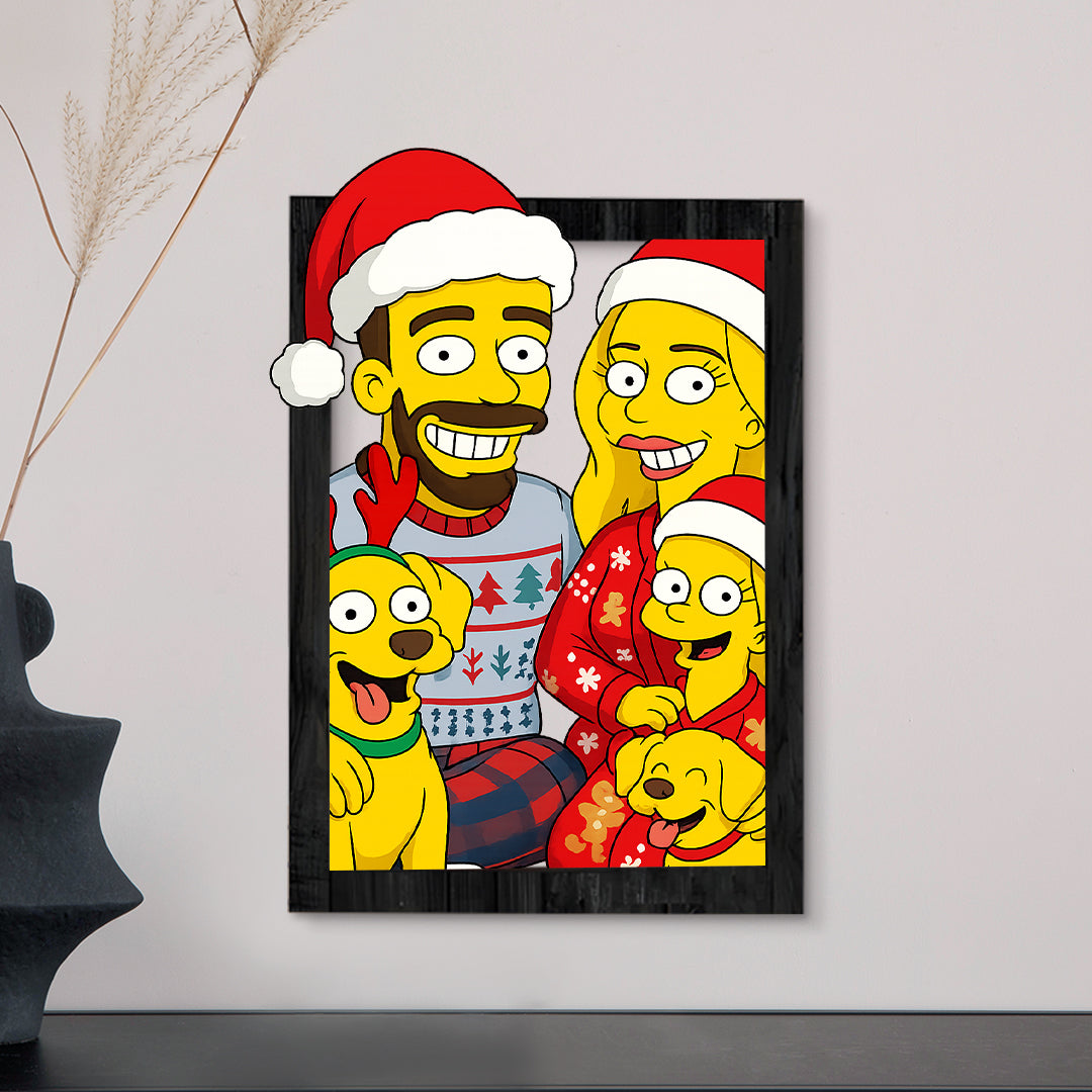 Cuadro LOS SIMPSON para NAVIDAD