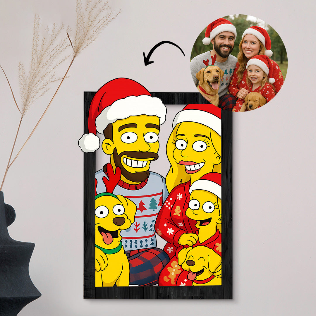 Cuadro LOS SIMPSON para NAVIDAD