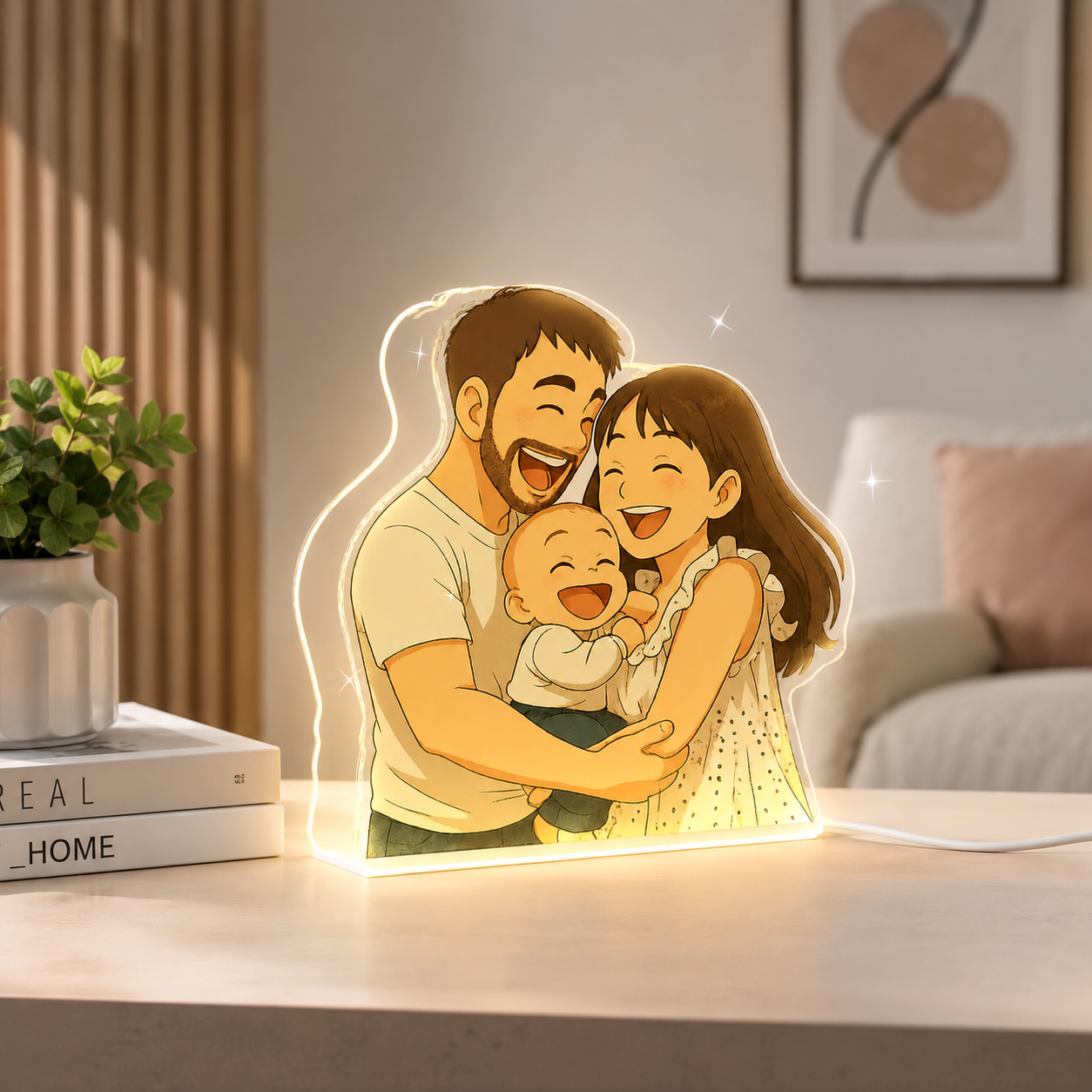 Ghibli style lamp for dad
