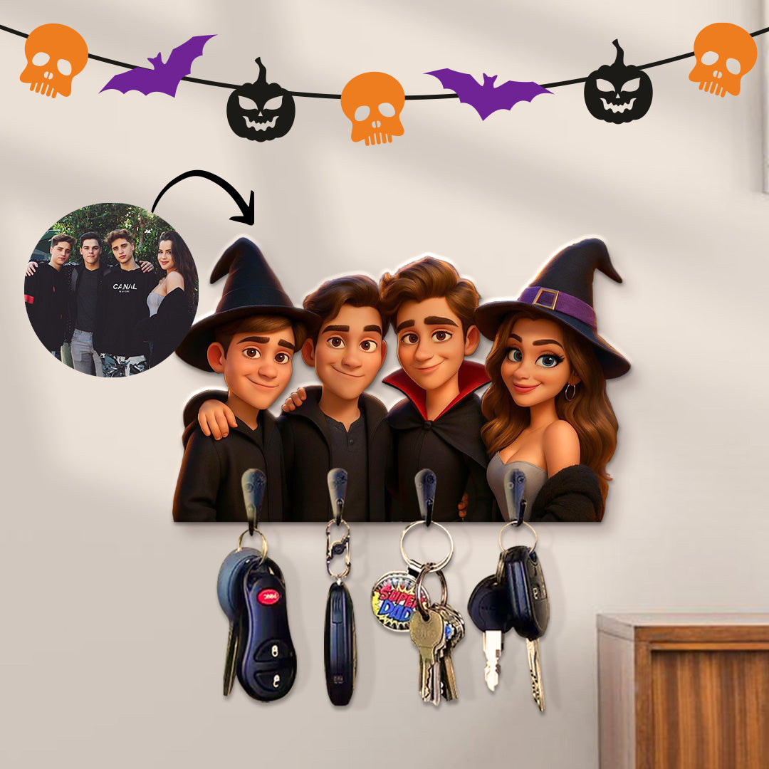 PORTALLAVES CARICATURA para HALLOWEEN
