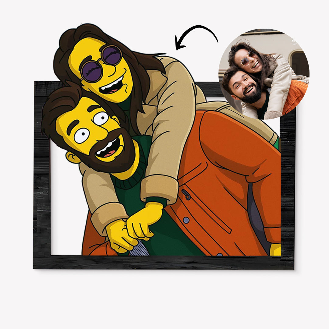 Cuadro Los Simpson para aniversarios