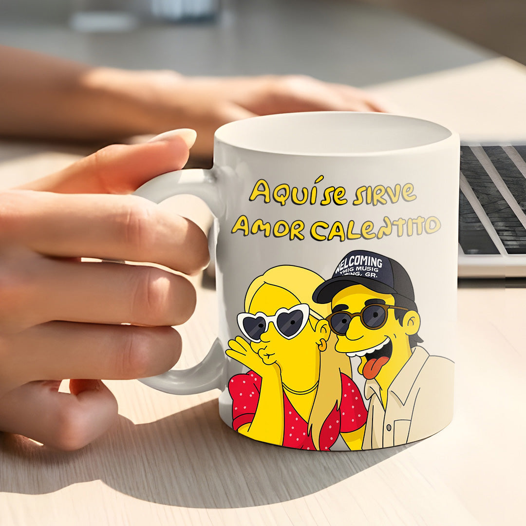 Tazza in stile SIMPSONS per l'anniversario