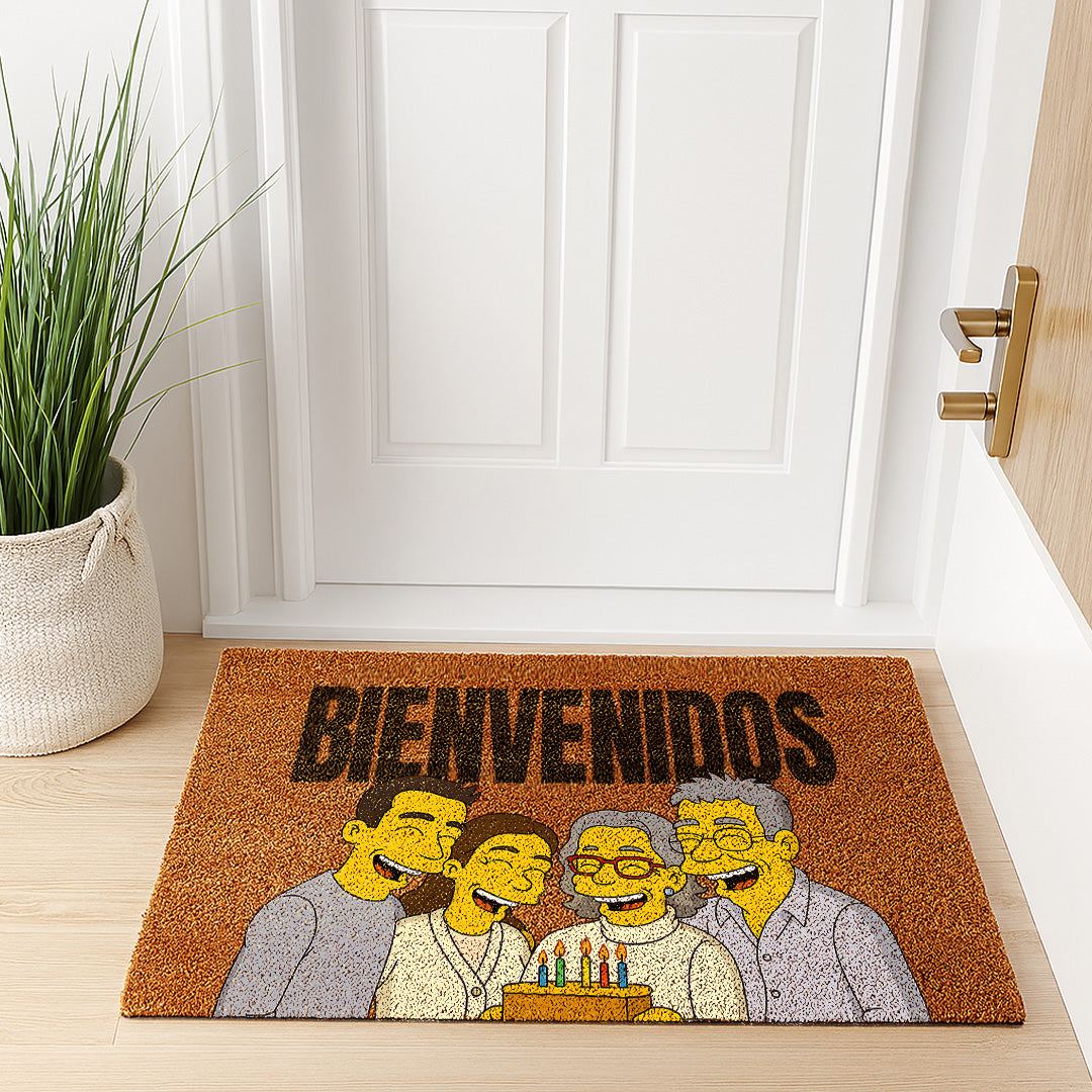 Paillasson d'anniversaire des Simpson