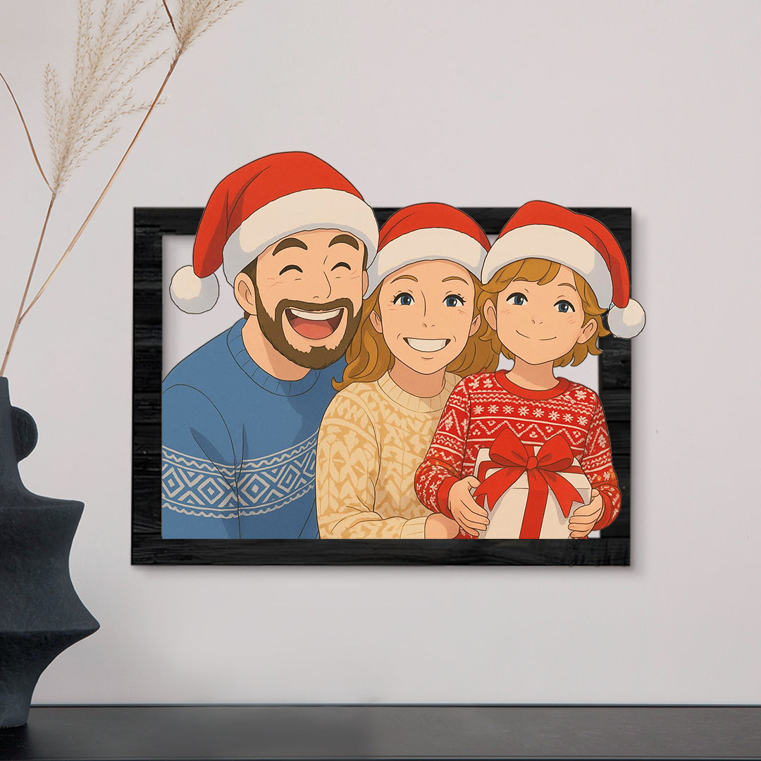 Cuadro estilo GHIBLI Para Navidad