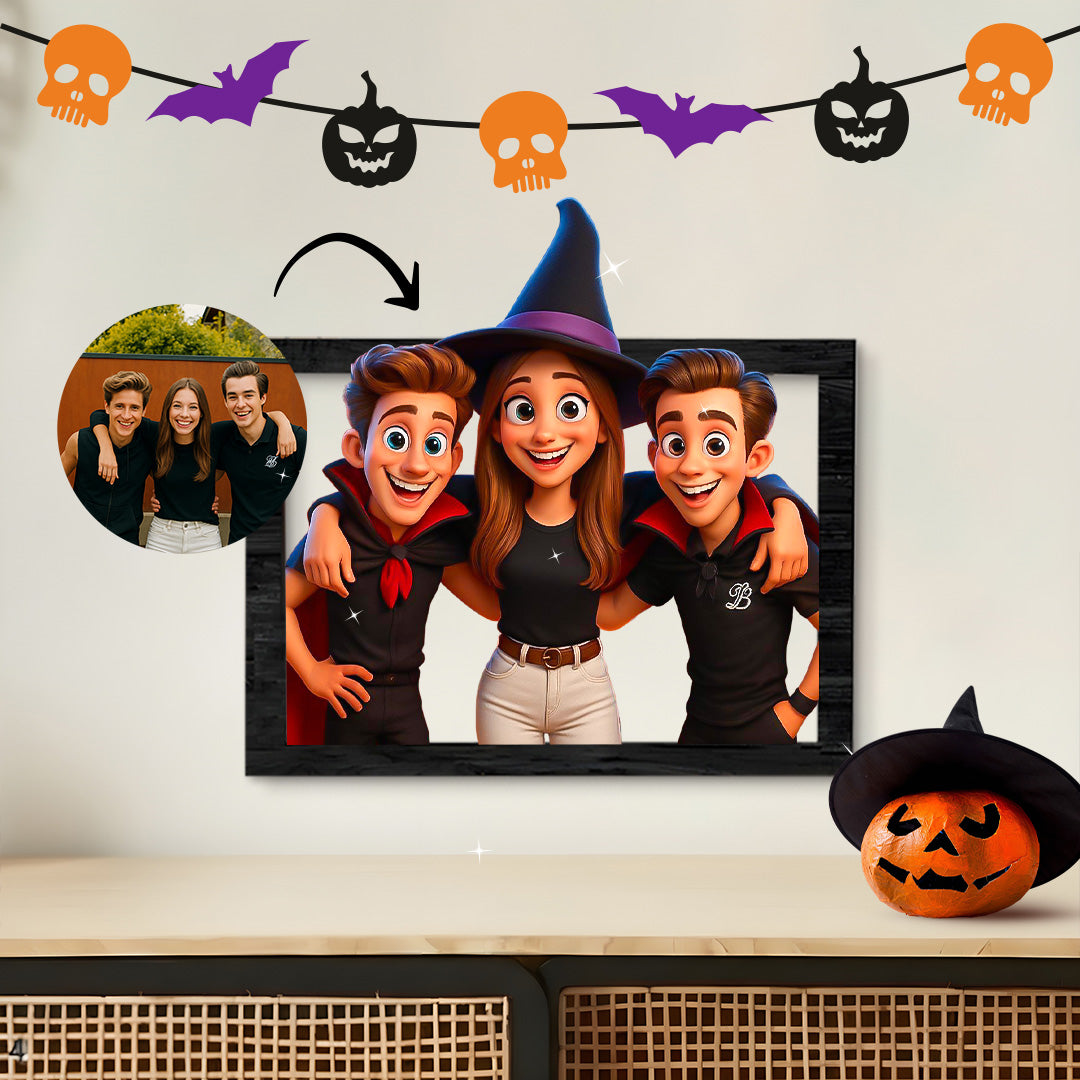 Cuadro caricatura Halloween