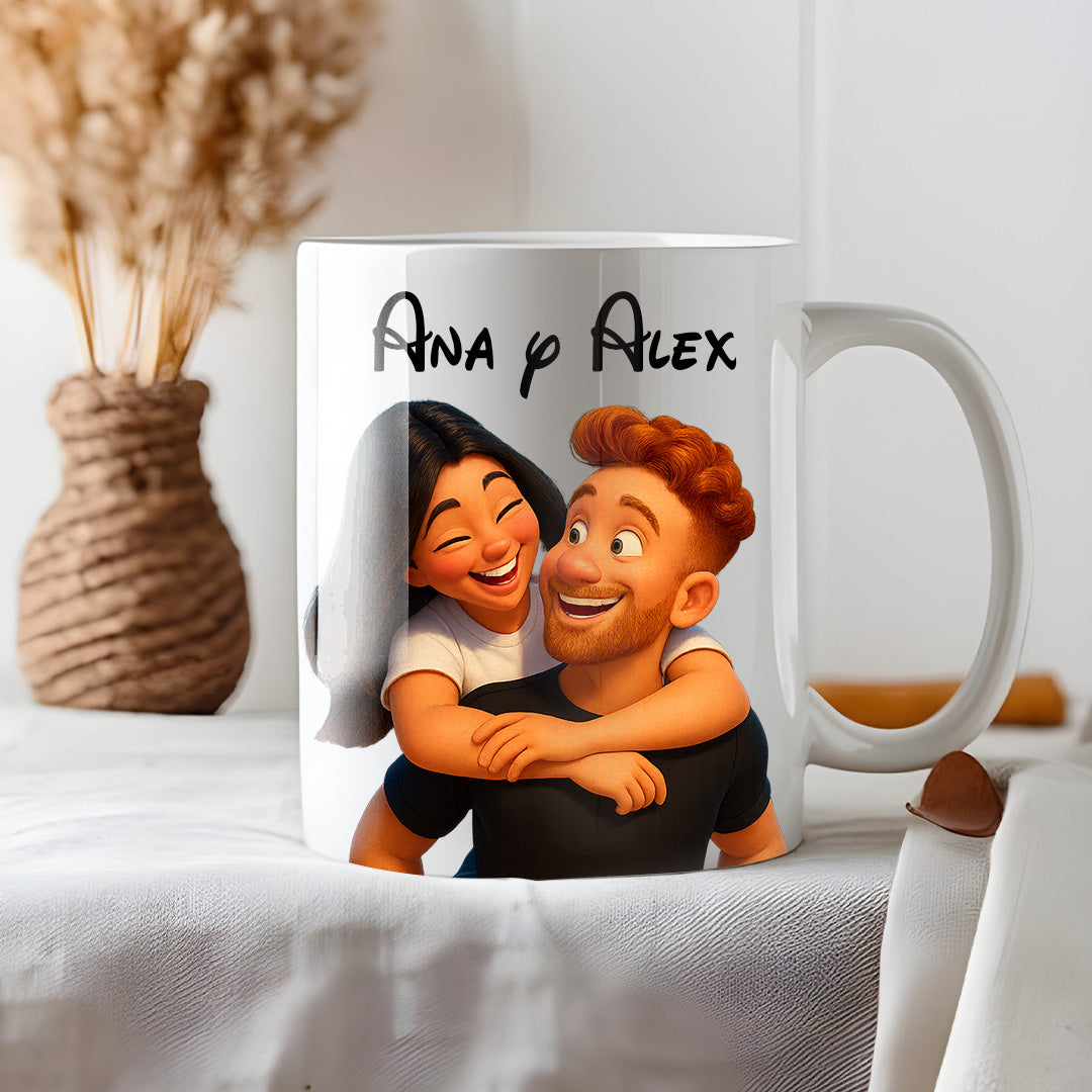 TASSE D'ANNIVERSAIRE DE STYLE BANDE DESSINÉE