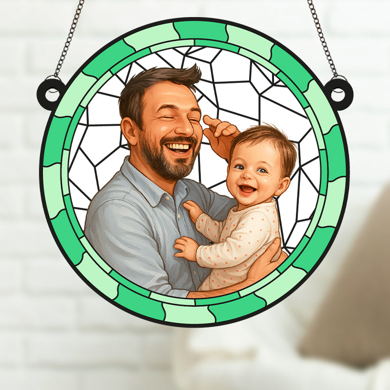 Attrape-soleil personnalisé en verre méthacrylate pour papa