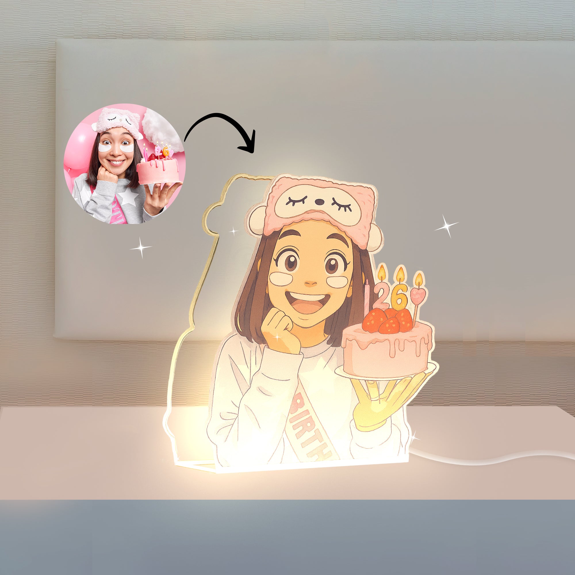 Lámpara Estilo ghibli para Cumpleaños
