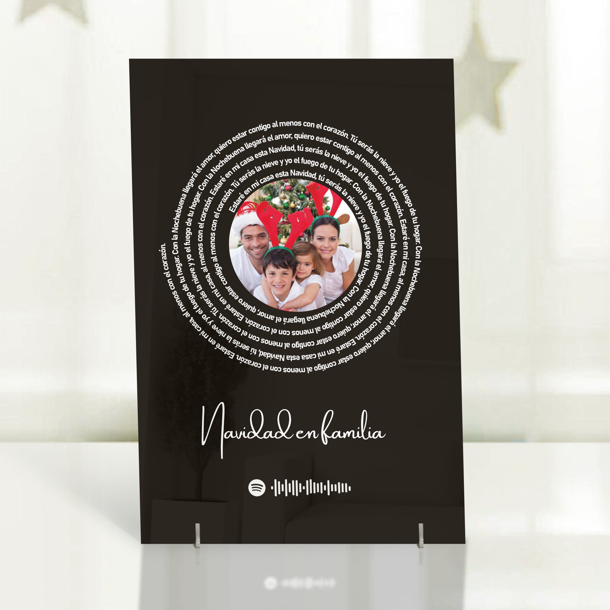 Image avec les paroles d'une chanson Spotify