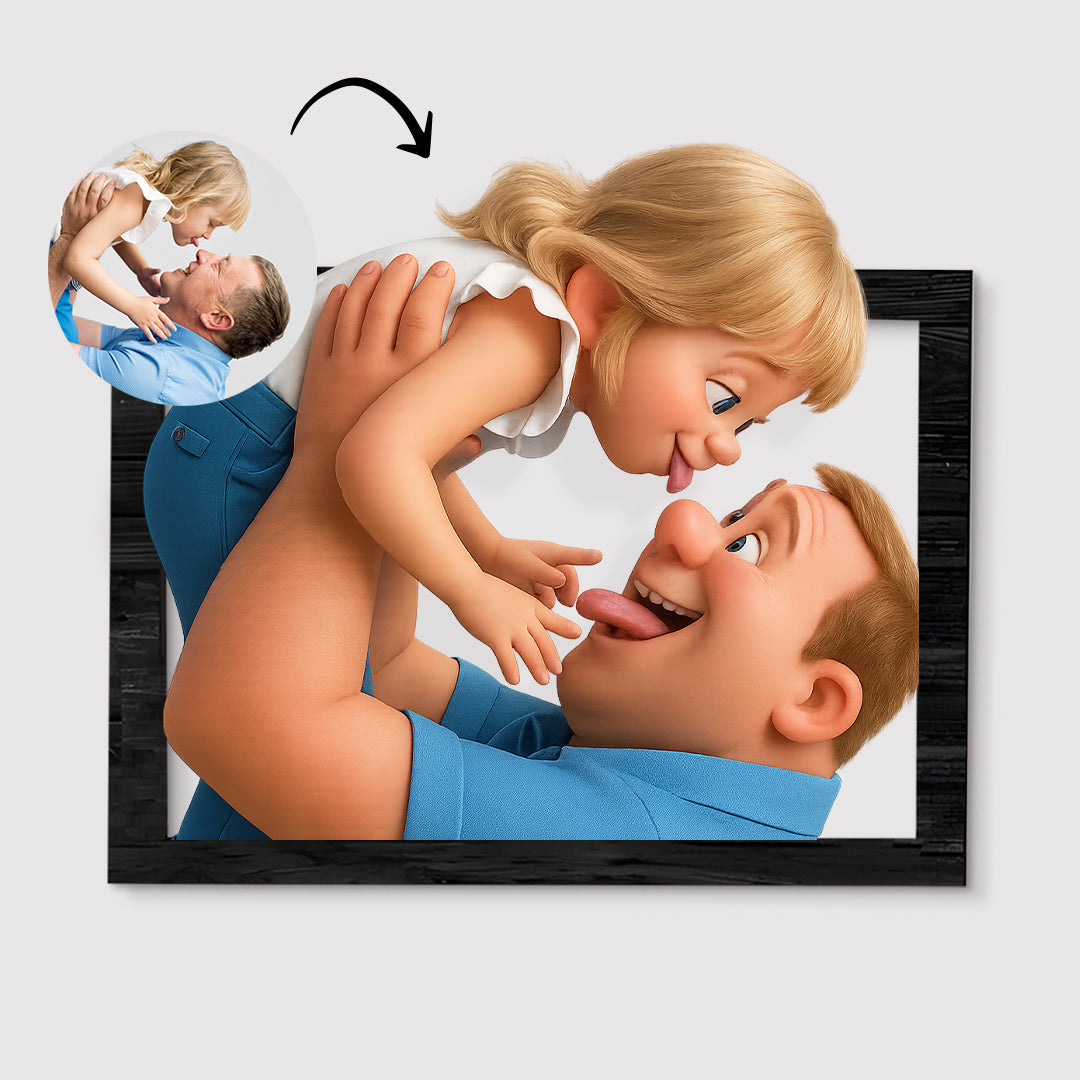Cuadro Dibujos Animados para papá