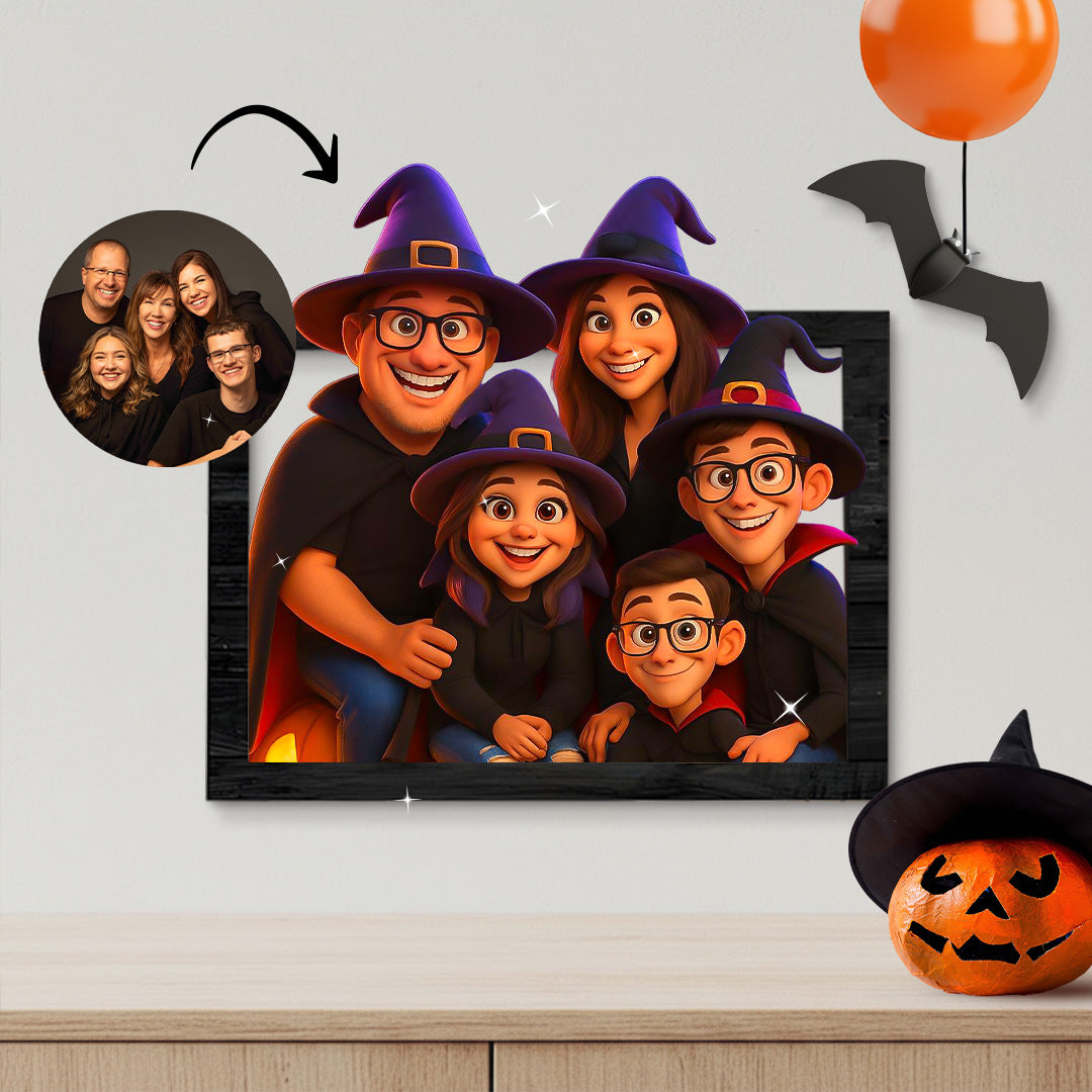 Cuadro caricatura Halloween