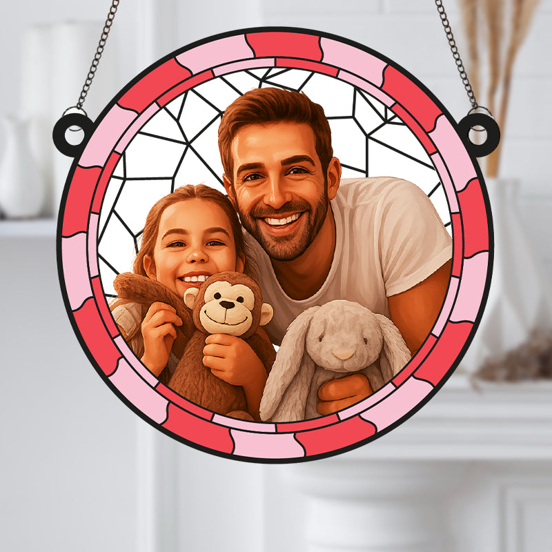 Attrape-soleil personnalisé en verre méthacrylate pour papa