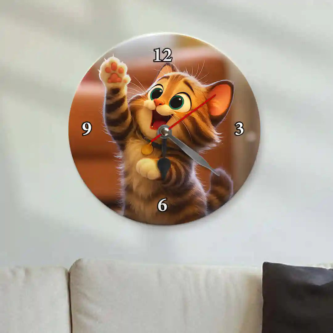 Cartoon Style clock for Pets