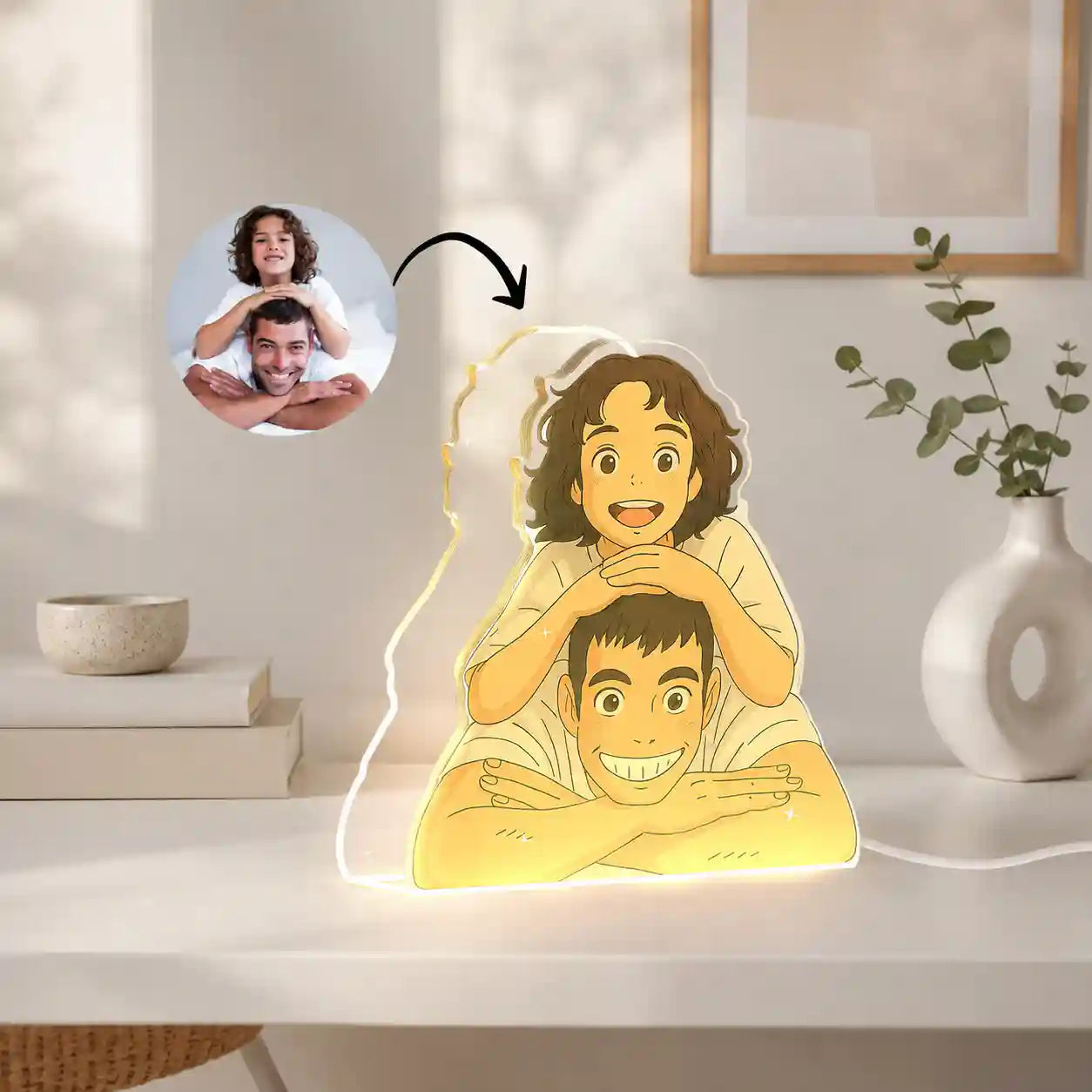 Lámpara Estilo Ghibli para papá