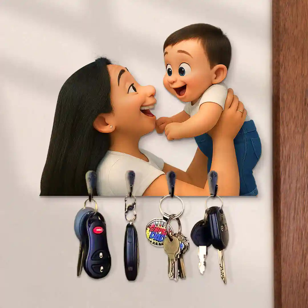 PORTALLAVES CARICATURA para Mamá