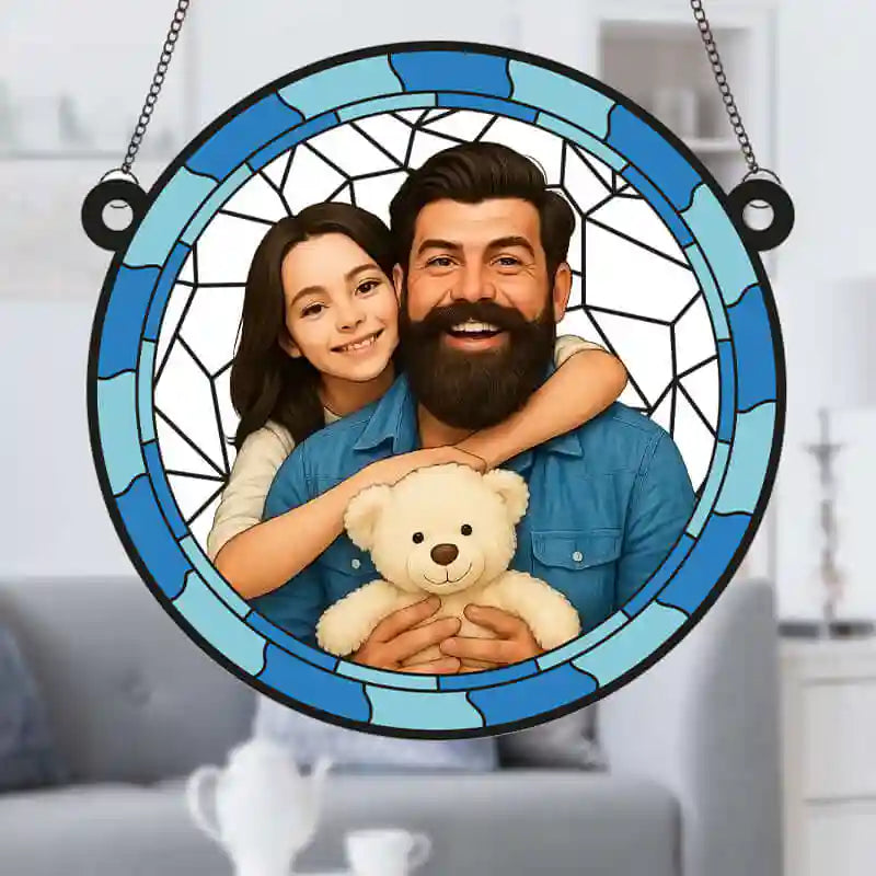ATRAPASOL DE CRISTAL METACRILATO PERSONALIZADO Para Papá