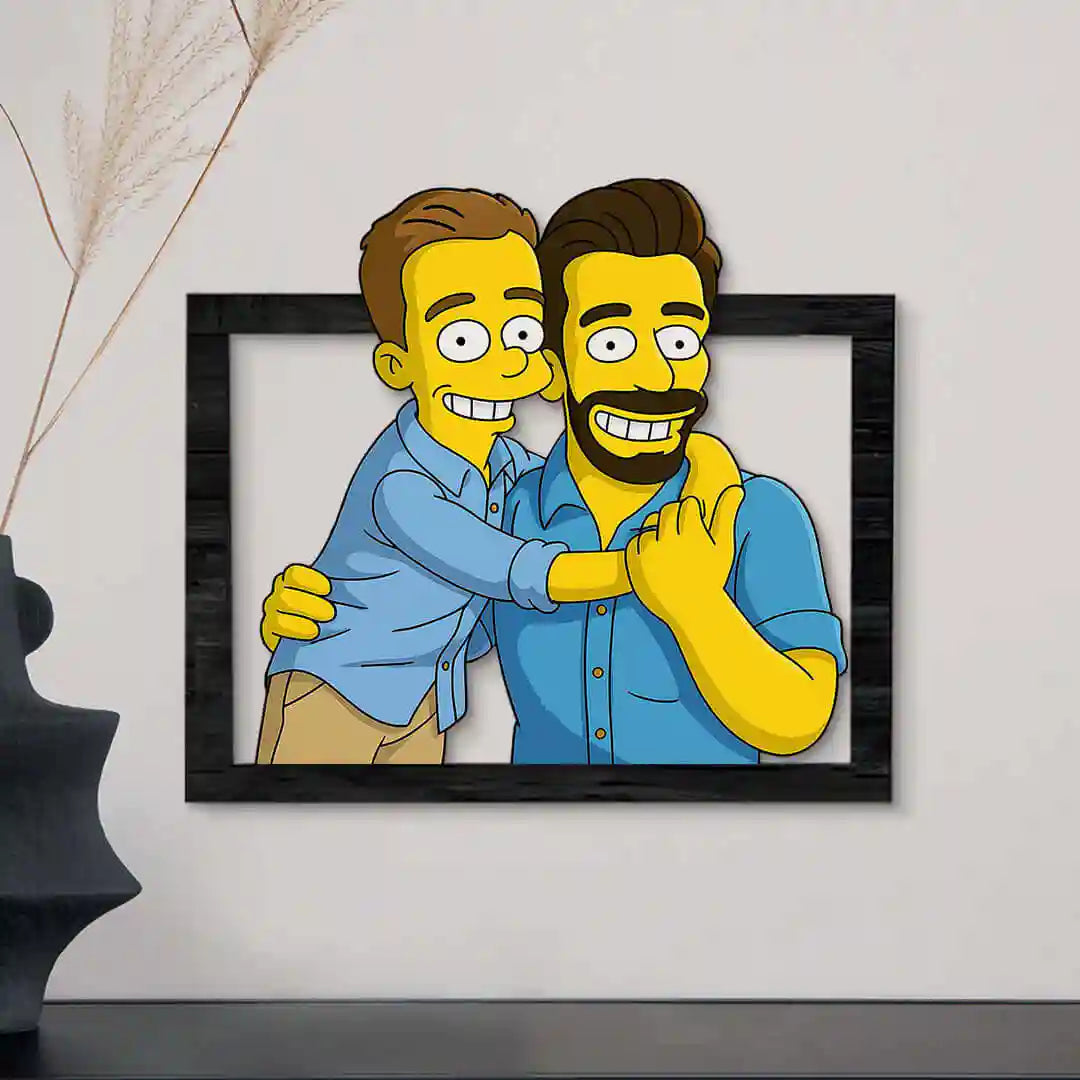 Cuadro Dibujos Animados Simpson Para Papá