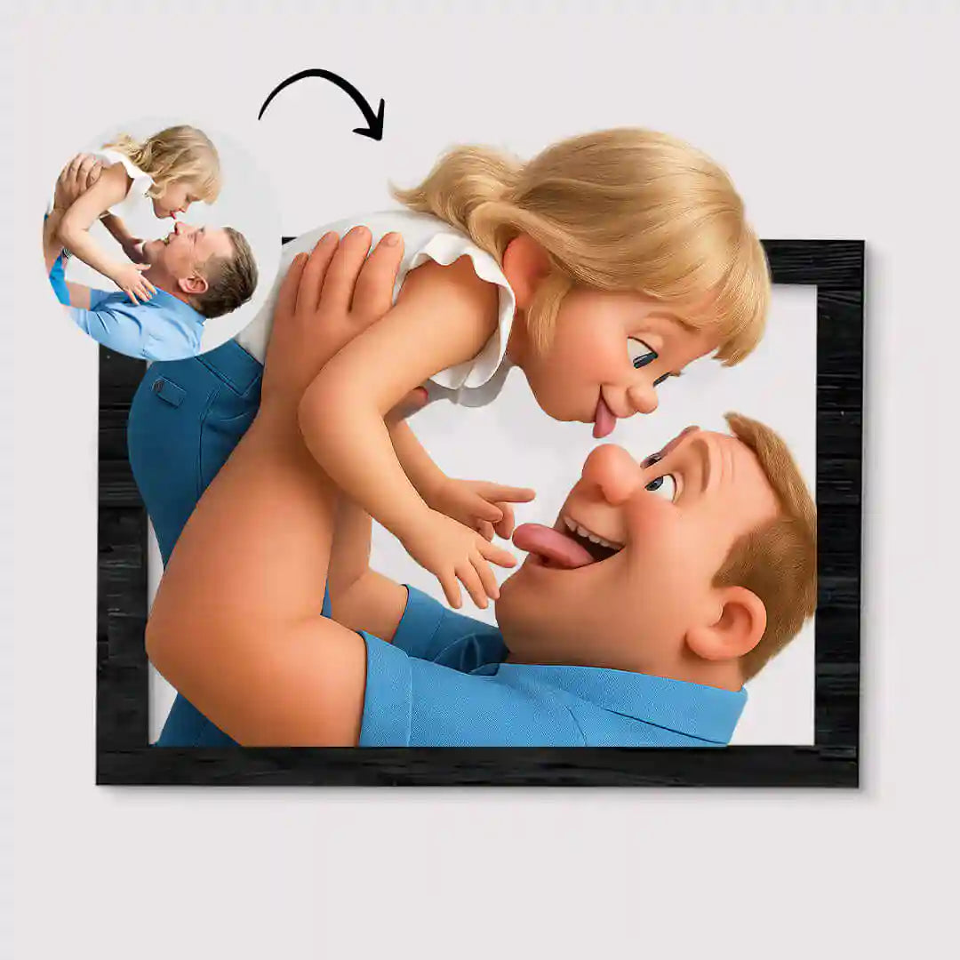 Cuadro Dibujos Animados para papá